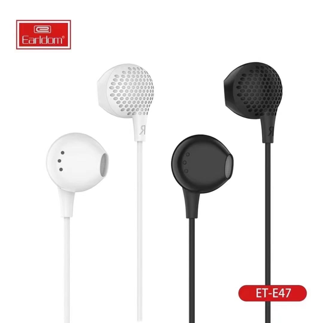 Earldom ET-E47 Wired Stereo Earphone With Mic Black